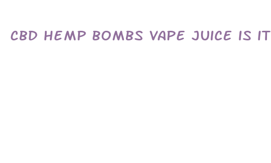 cbd hemp bombs vape juice is it safe for pregnancy