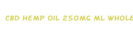 cbd hemp oil 250mg ml wholesale