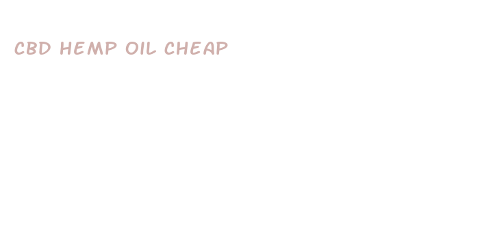 cbd hemp oil cheap