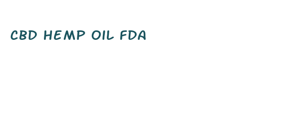 cbd hemp oil fda