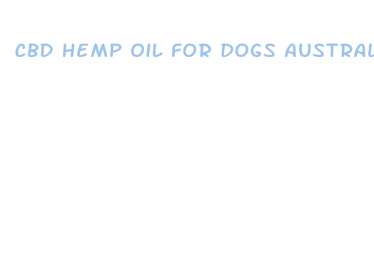 cbd hemp oil for dogs australia