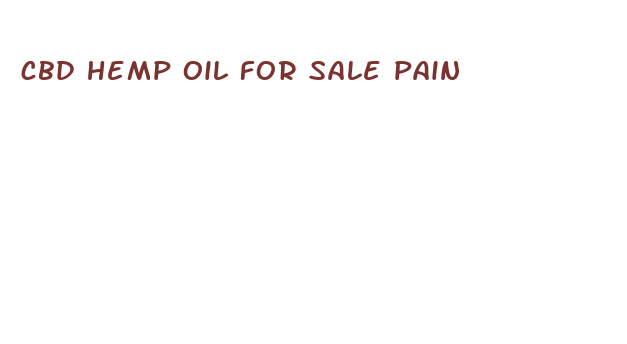 cbd hemp oil for sale pain