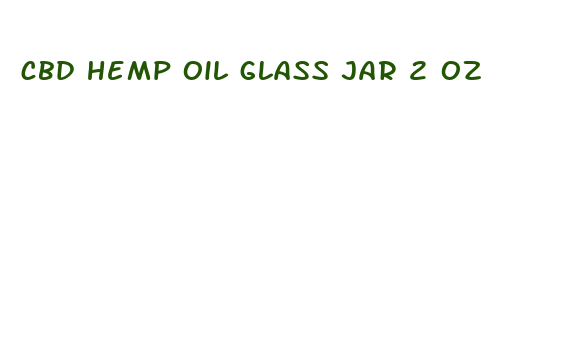 cbd hemp oil glass jar 2 oz