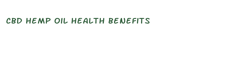 cbd hemp oil health benefits