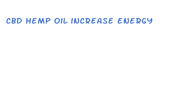 cbd hemp oil increase energy