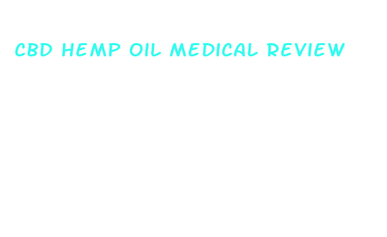 cbd hemp oil medical review