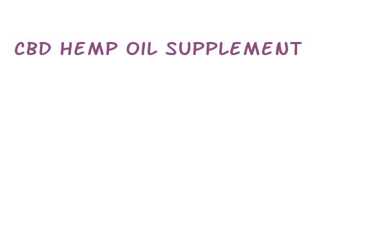 cbd hemp oil supplement