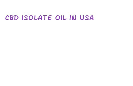 cbd isolate oil in usa