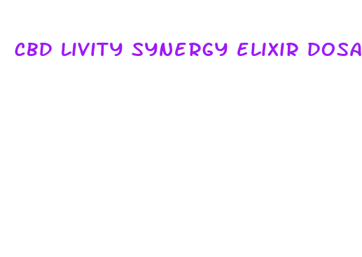 cbd livity synergy elixir dosage for adults