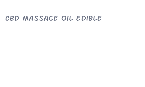 cbd massage oil edible