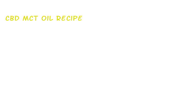 cbd mct oil recipe