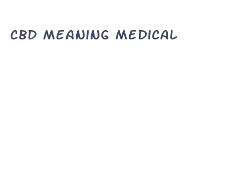 cbd meaning medical