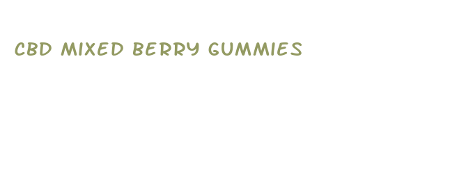 cbd mixed berry gummies