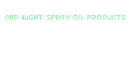 cbd night spray oil products