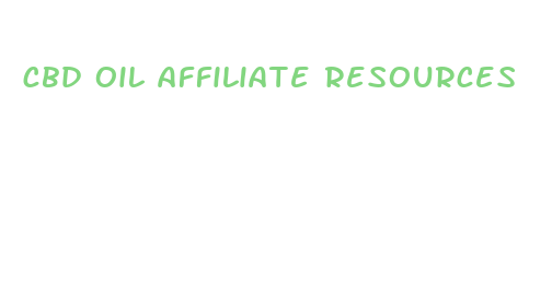 cbd oil affiliate resources