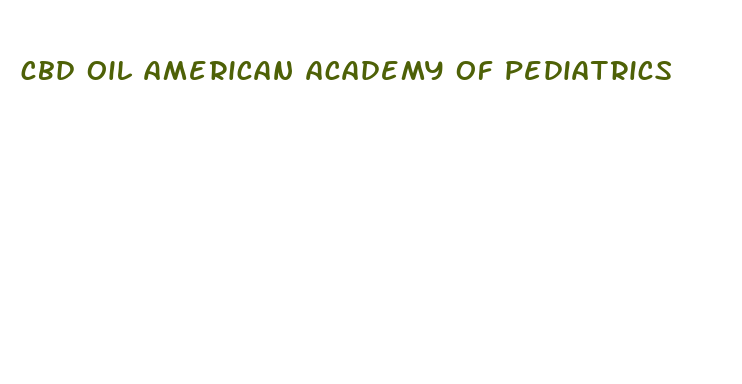 cbd oil american academy of pediatrics