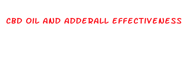 cbd oil and adderall effectiveness