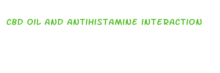 cbd oil and antihistamine interaction