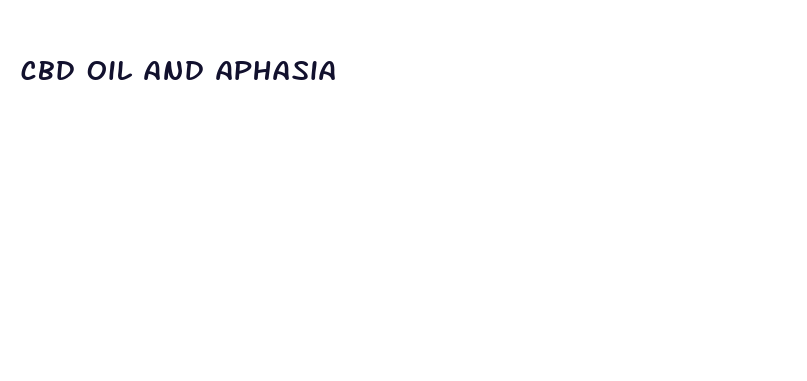 cbd oil and aphasia