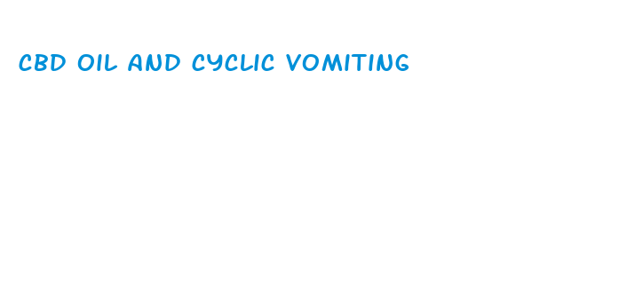 cbd oil and cyclic vomiting