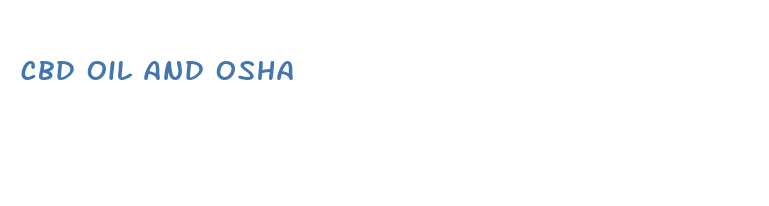 cbd oil and osha