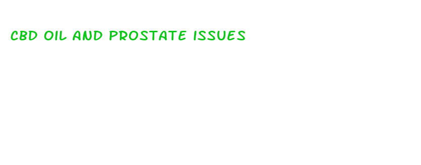 cbd oil and prostate issues