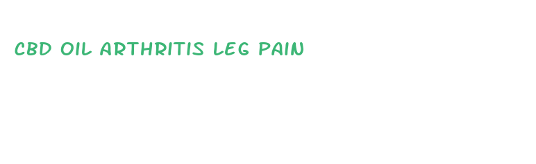 cbd oil arthritis leg pain