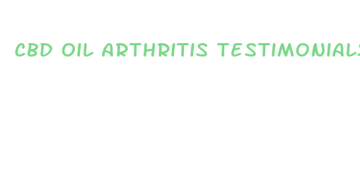 cbd oil arthritis testimonials