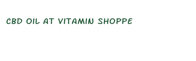 cbd oil at vitamin shoppe