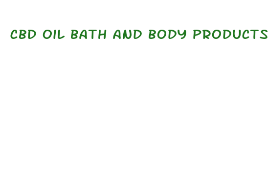 cbd oil bath and body products