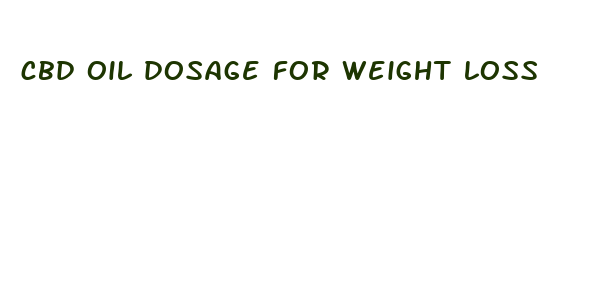 cbd oil dosage for weight loss