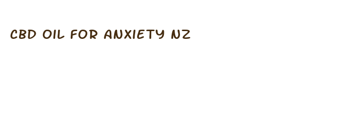 cbd oil for anxiety nz