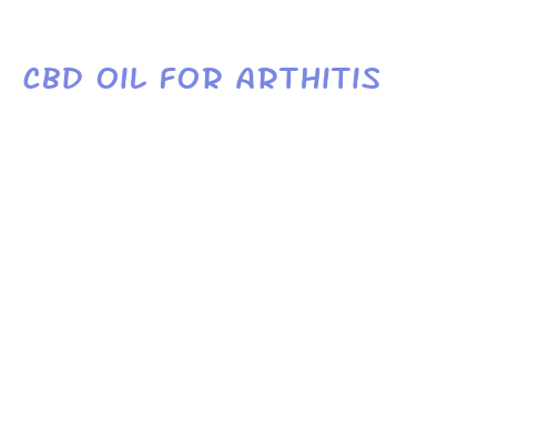 cbd oil for arthitis