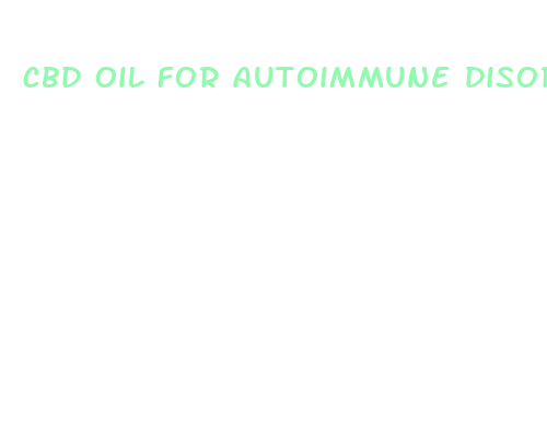 cbd oil for autoimmune disorders