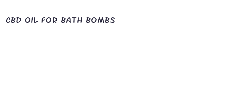 cbd oil for bath bombs