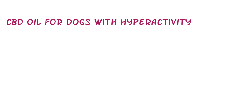 cbd oil for dogs with hyperactivity