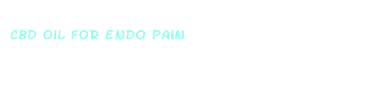 cbd oil for endo pain