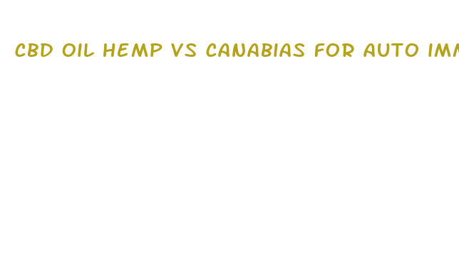 cbd oil hemp vs canabias for auto immune