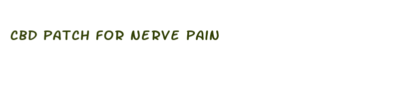 cbd patch for nerve pain