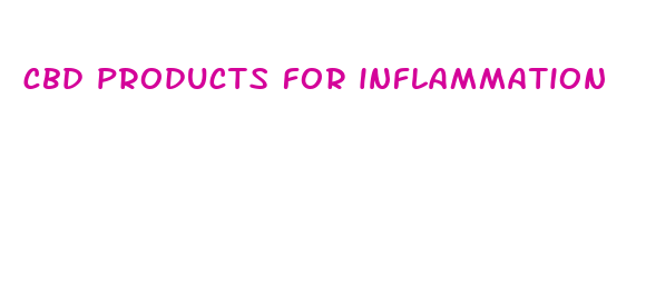 cbd products for inflammation