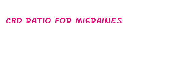 cbd ratio for migraines