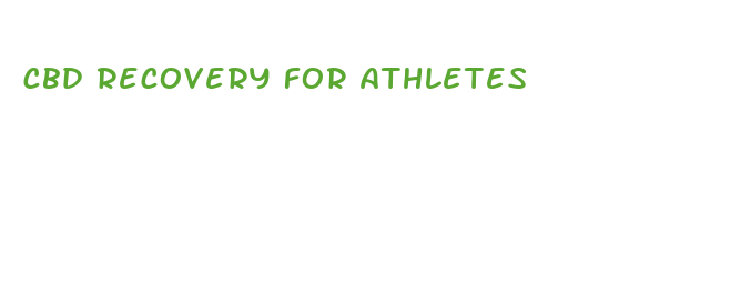 cbd recovery for athletes