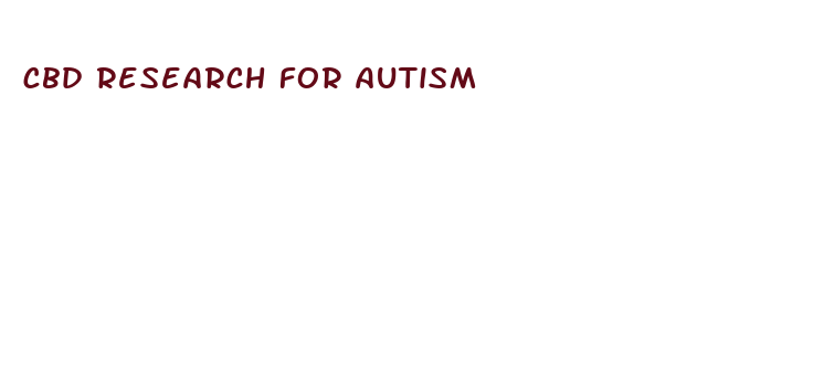 cbd research for autism