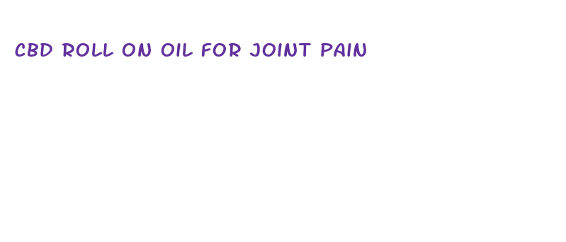 cbd roll on oil for joint pain