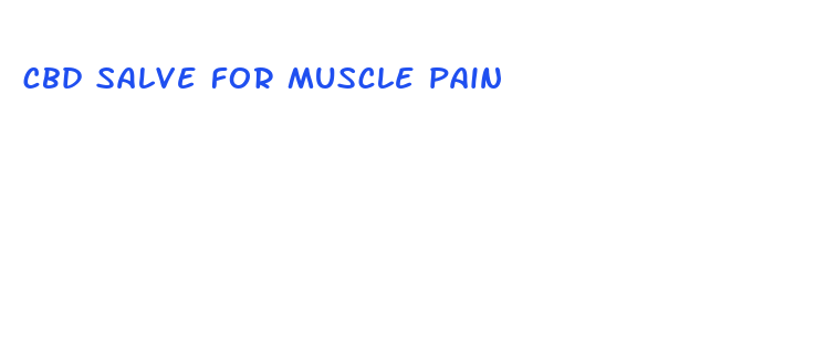 cbd salve for muscle pain