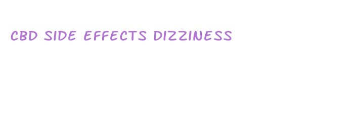 cbd side effects dizziness