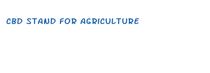 cbd stand for agriculture