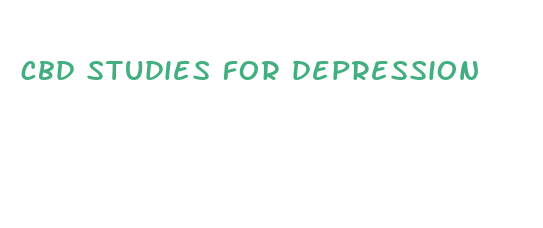 cbd studies for depression