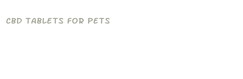 cbd tablets for pets