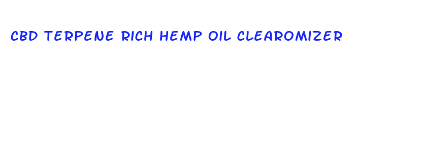 cbd terpene rich hemp oil clearomizer